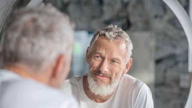 When Is It Too Late For A Hair Transplant, a man about to shave