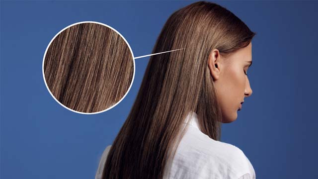 women with close up of hair follicles